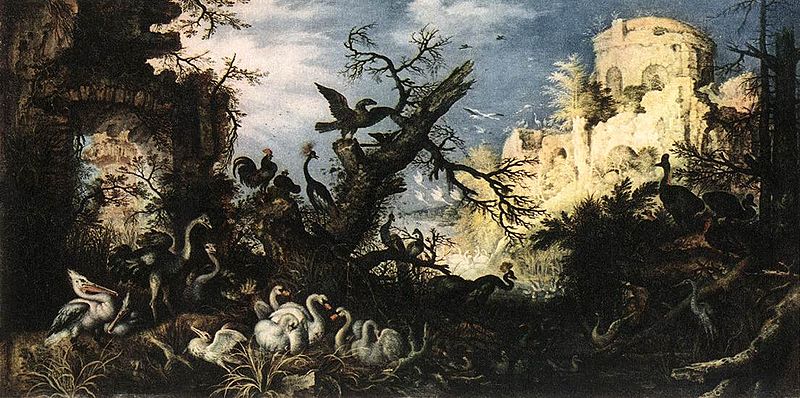 Landscape with Birds